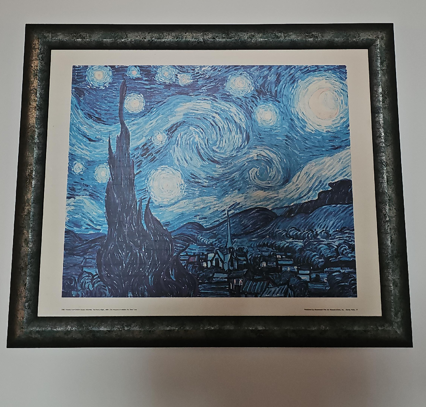 Framed Van Gogh 'Starry Night' Print thumbnail