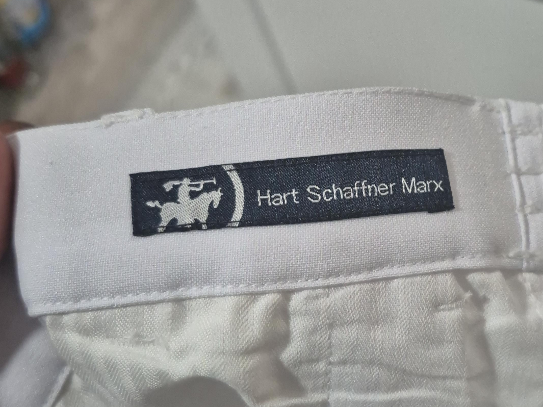 Hart Schaffner Marx White Pants thumbnail