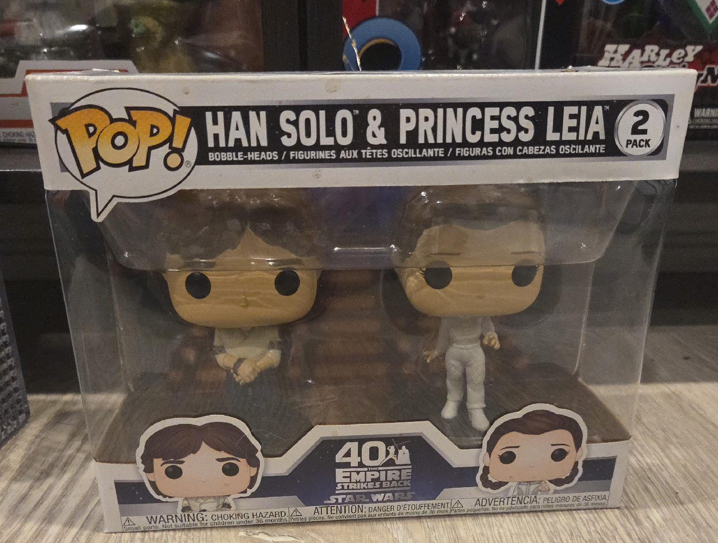 Funko Pop! Star Wars Han Solo & Princess Leia 2-Pack thumbnail