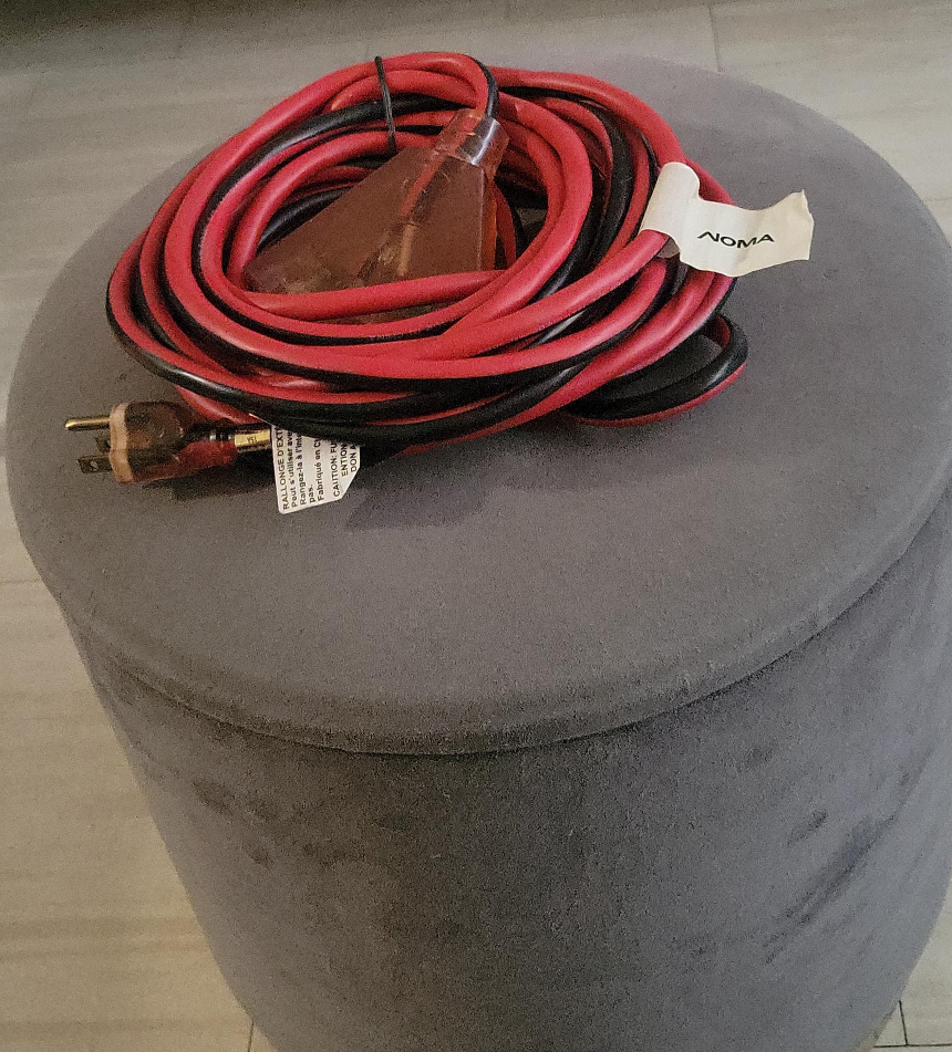 NOMA Extension Cord - Red & Black thumbnail