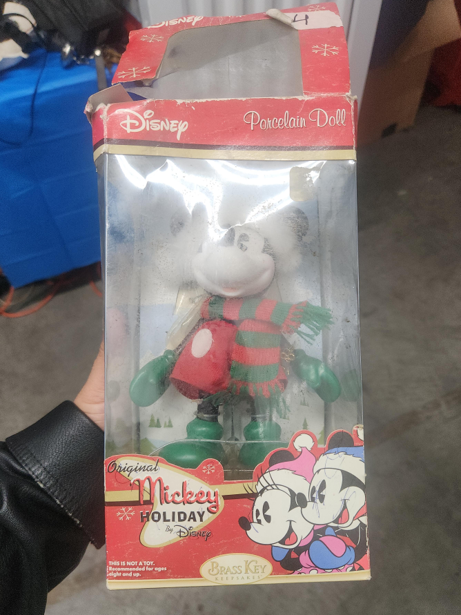Disney Mickey Holiday Porcelain Doll thumbnail