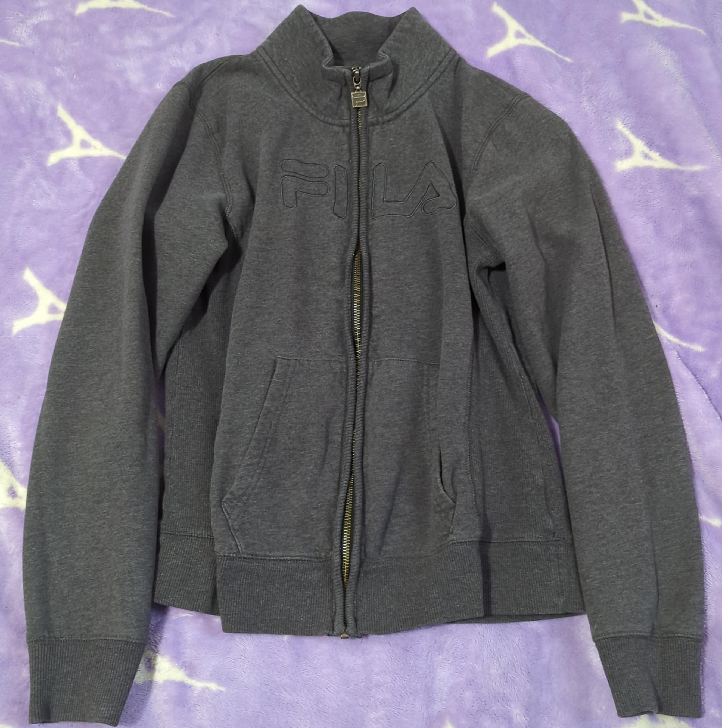 Fila Grey Zip-Up Jacket - M/M thumbnail