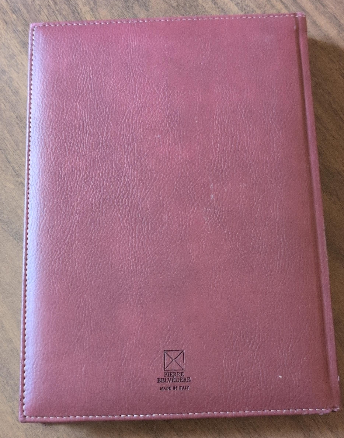 Pierre Belvedere Burgundy Leather Notebook - photo 2