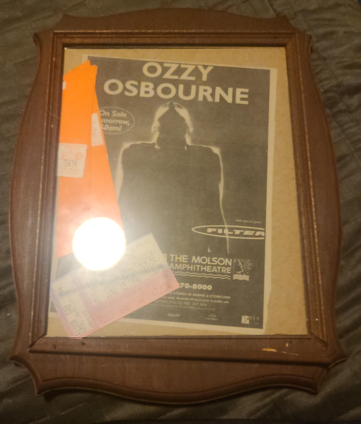 Ozzy Osbourne Molson Amphitheatre Framed Poster thumbnail
