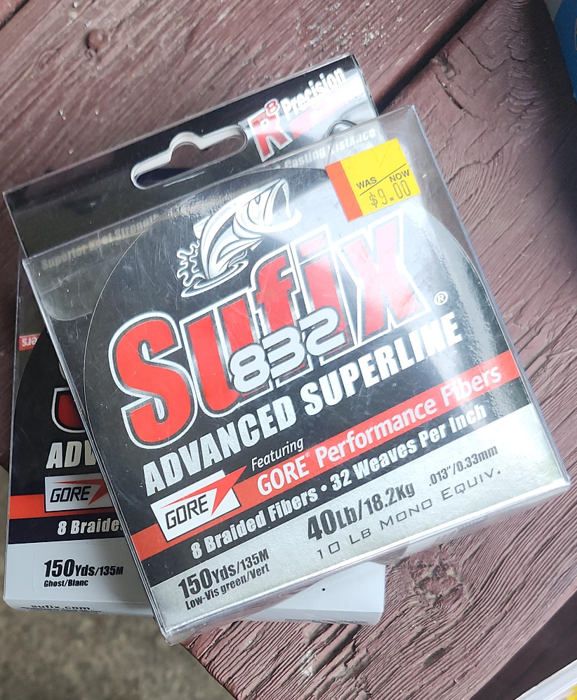 New Sufix 832 Advanced Superline 150yds Fishing Line