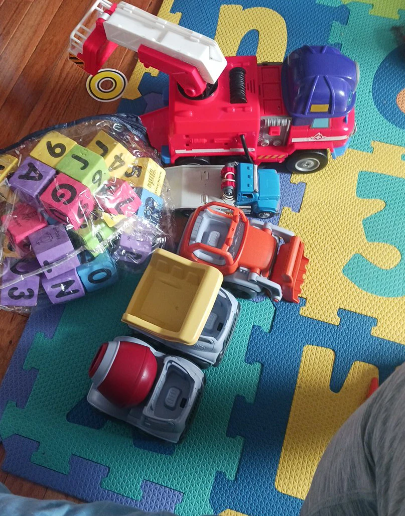 Kids Toy Truck Set & ABC Blocks thumbnail
