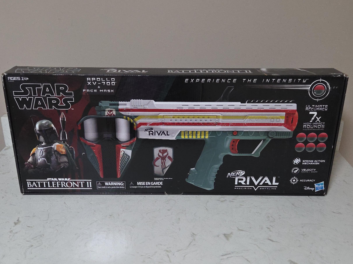 Star Wars Nerf Rival Apollo XV-700 Blaster + Mask