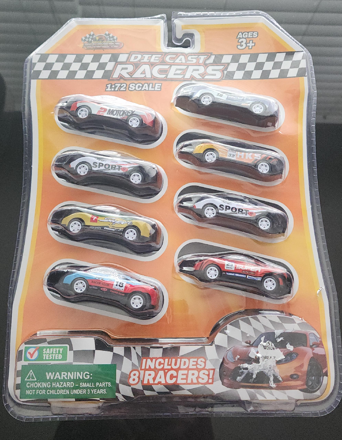 Die Cast Racers - 8 Pack - 1:72 Scale thumbnail