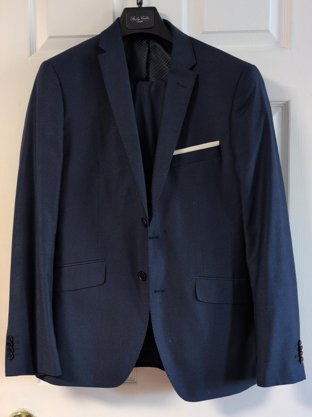 Sandy Collier Navy Blue Suit thumbnail