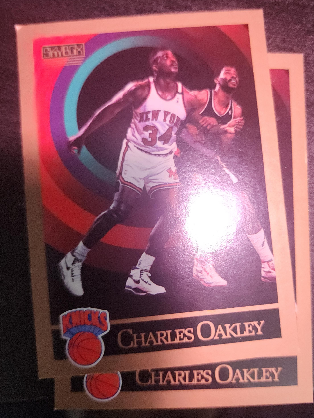 Charles Oakley Knicks Skybox Trading Card thumbnail