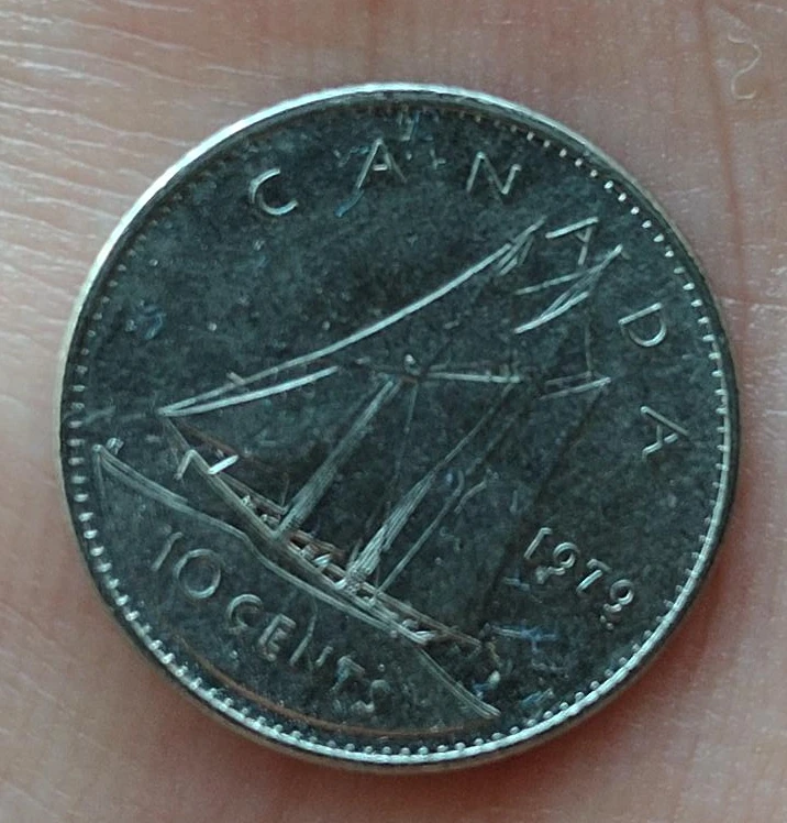 1979 Canadian Dime thumbnail
