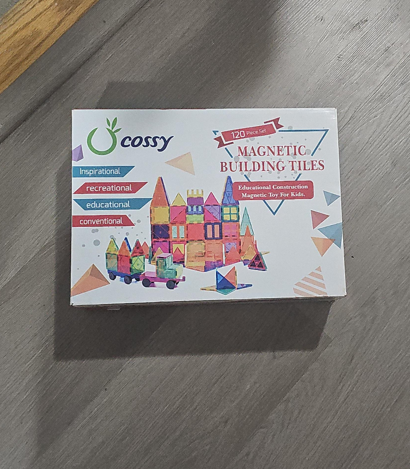 Cossy Magnetic Building Tiles - 120 Piece Set thumbnail