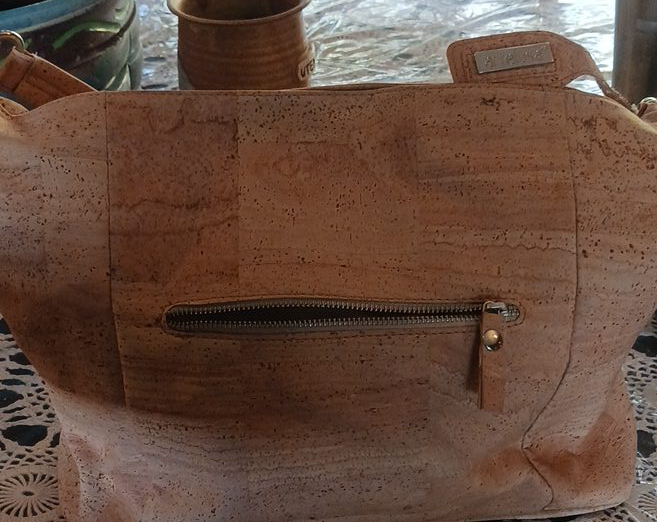 Natural Cork Shoulder Bag - Made in Portugal thumbnail