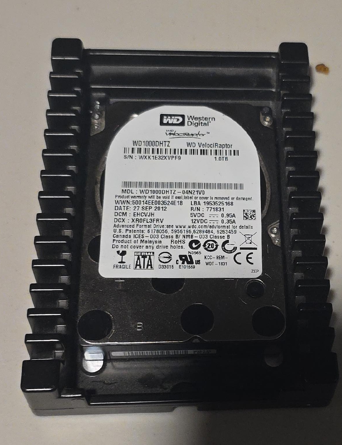 WD VelociRaptor 1TB HDD thumbnail