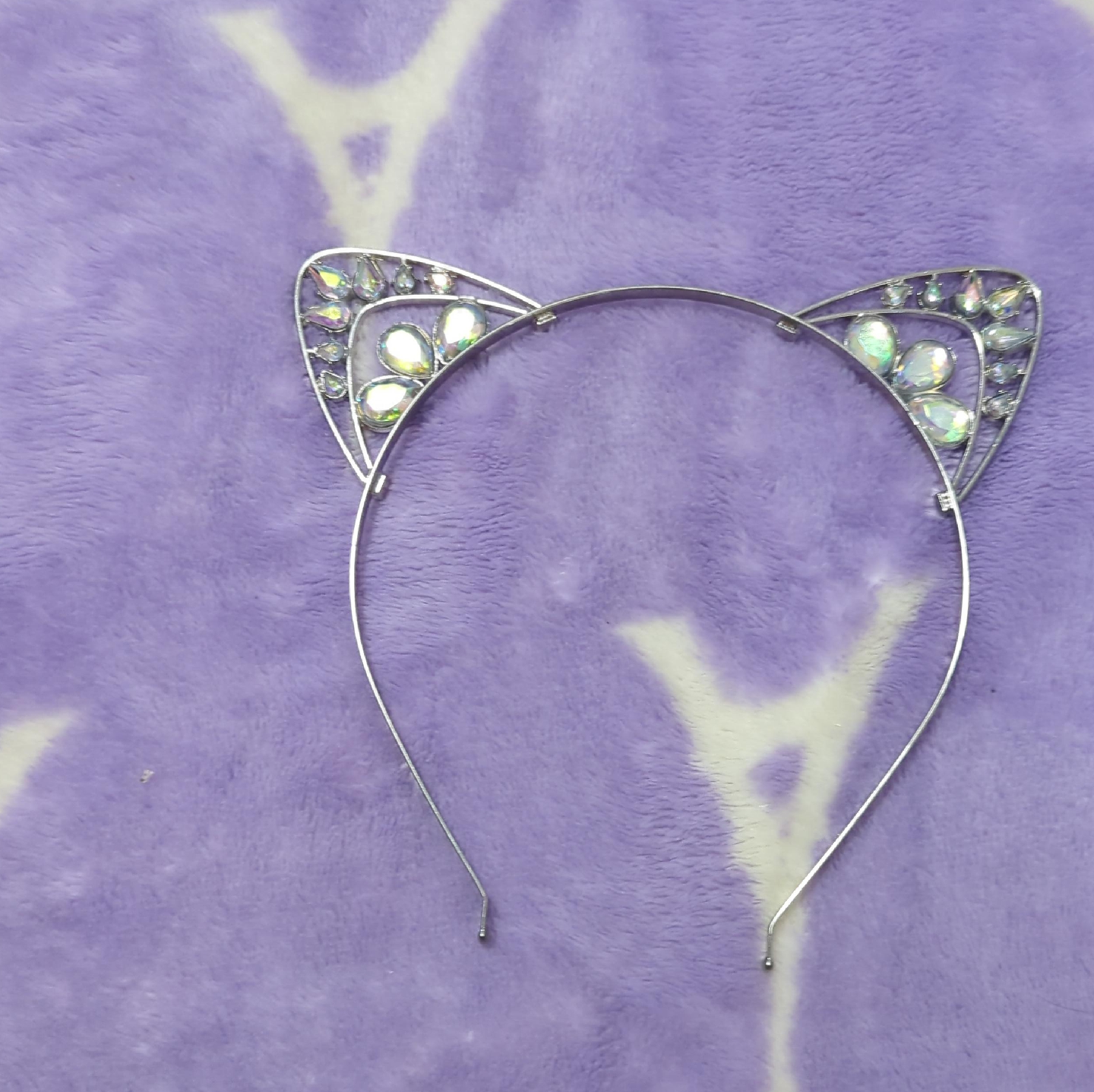Cat Ear Rhinestone Headband thumbnail