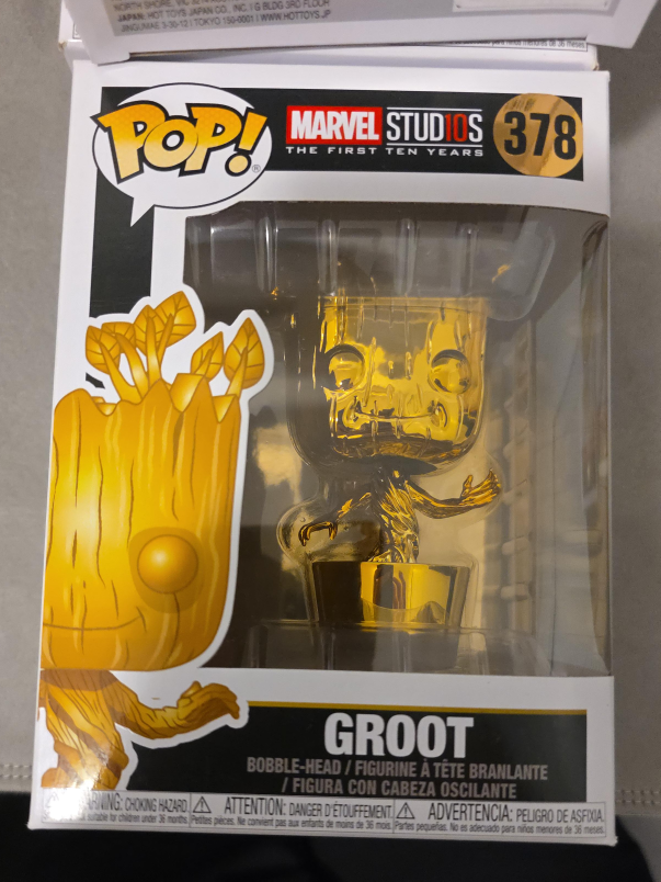 Marvel Studios Pop! Groot #378 - Gold Chrome thumbnail