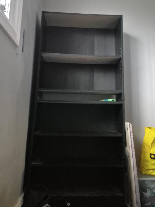 Dark Brown Bookshelf