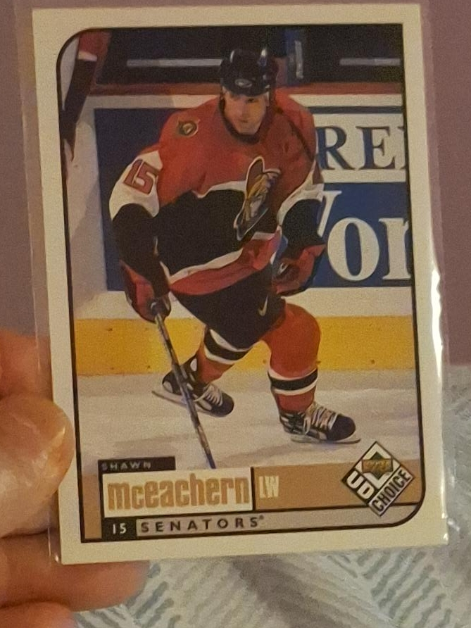 Shawn McEachern Ottawa Senators UD Choice Hockey Card thumbnail