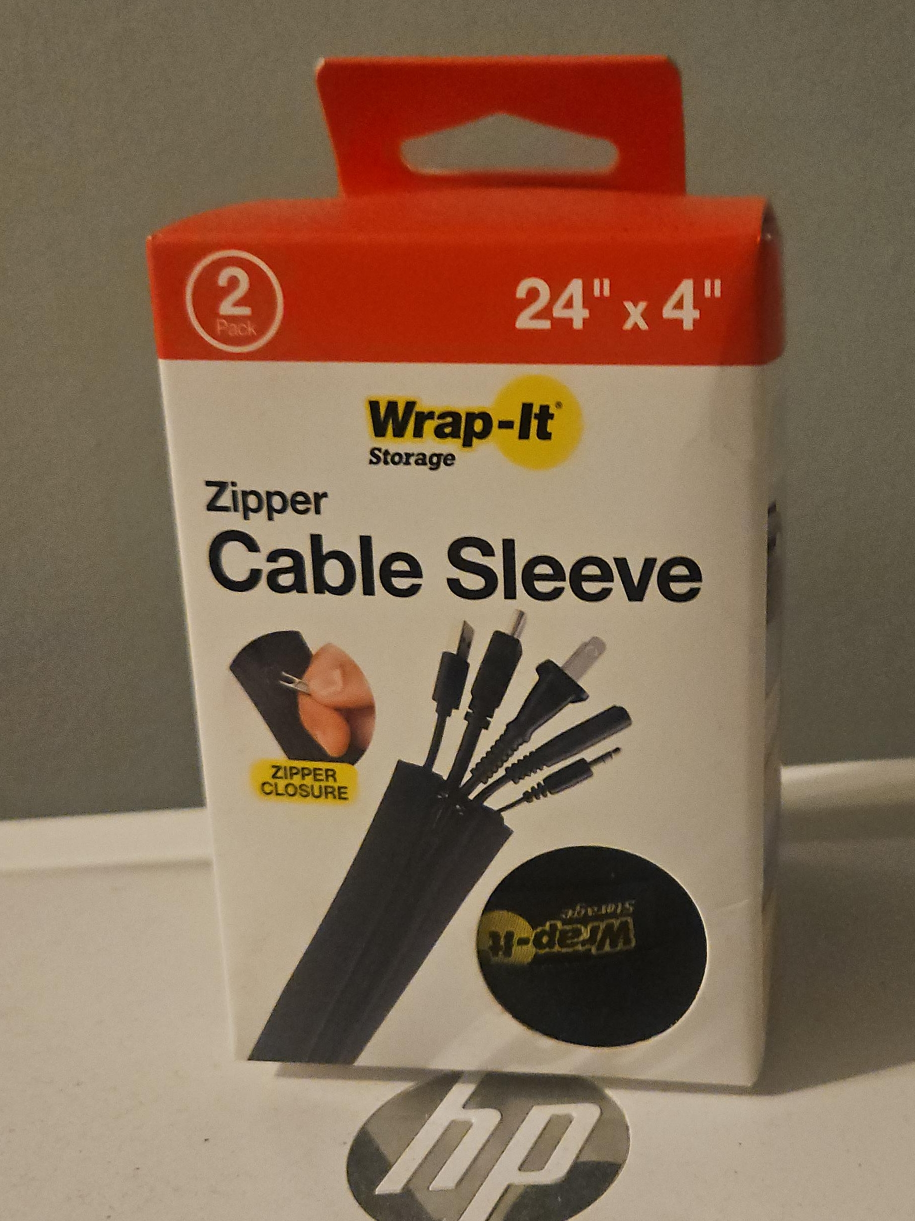 Wrap-It Storage Zipper Cable Sleeve 2-Pack thumbnail