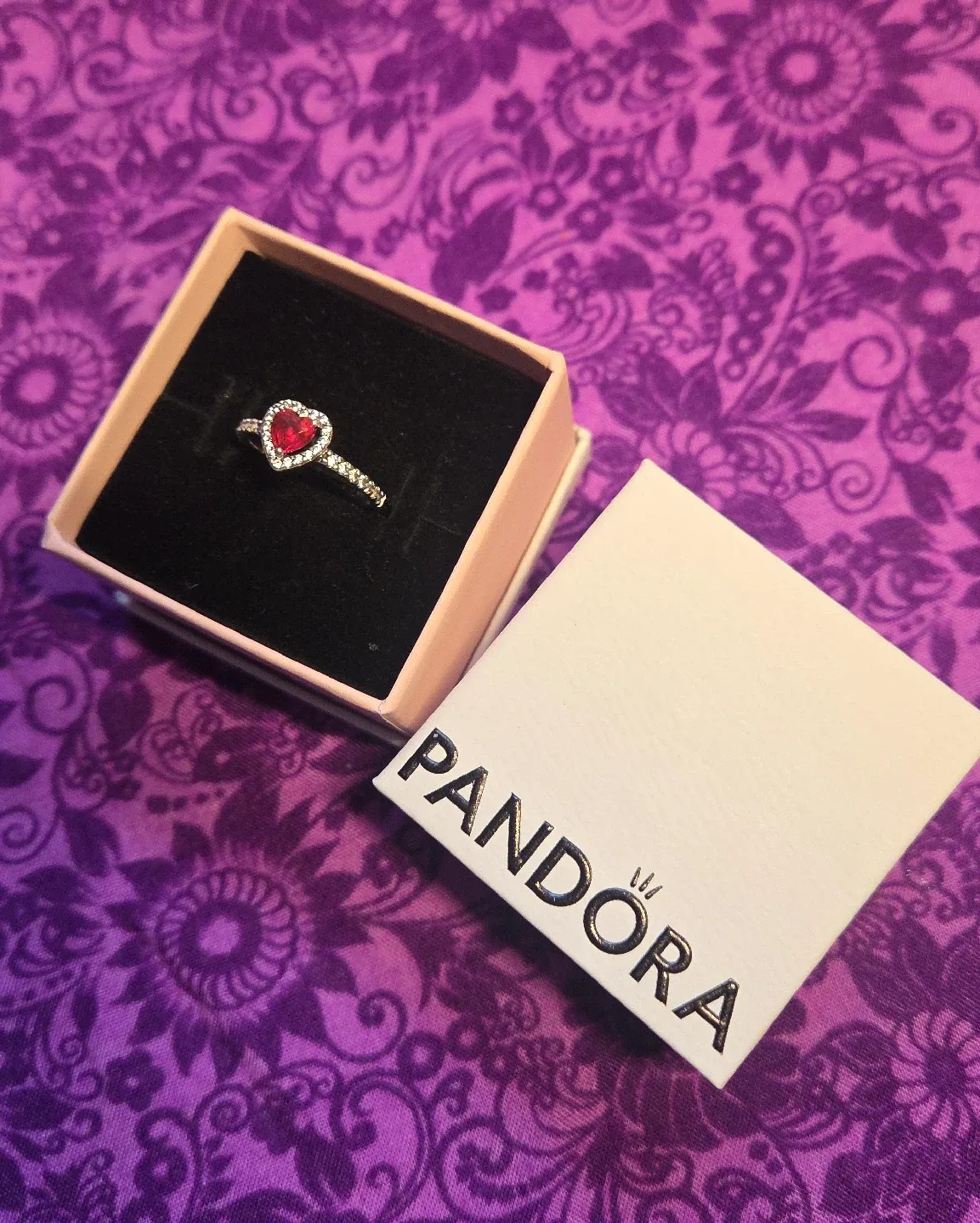 Pandora Heart Ring with Box