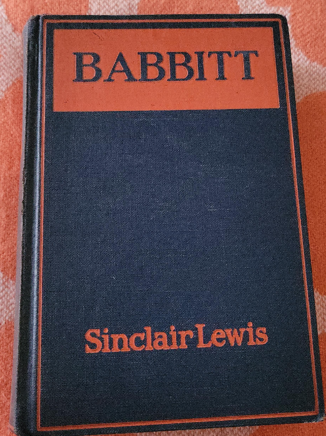 Babbitt by Sinclair Lewis copyright 1922 thumbnail