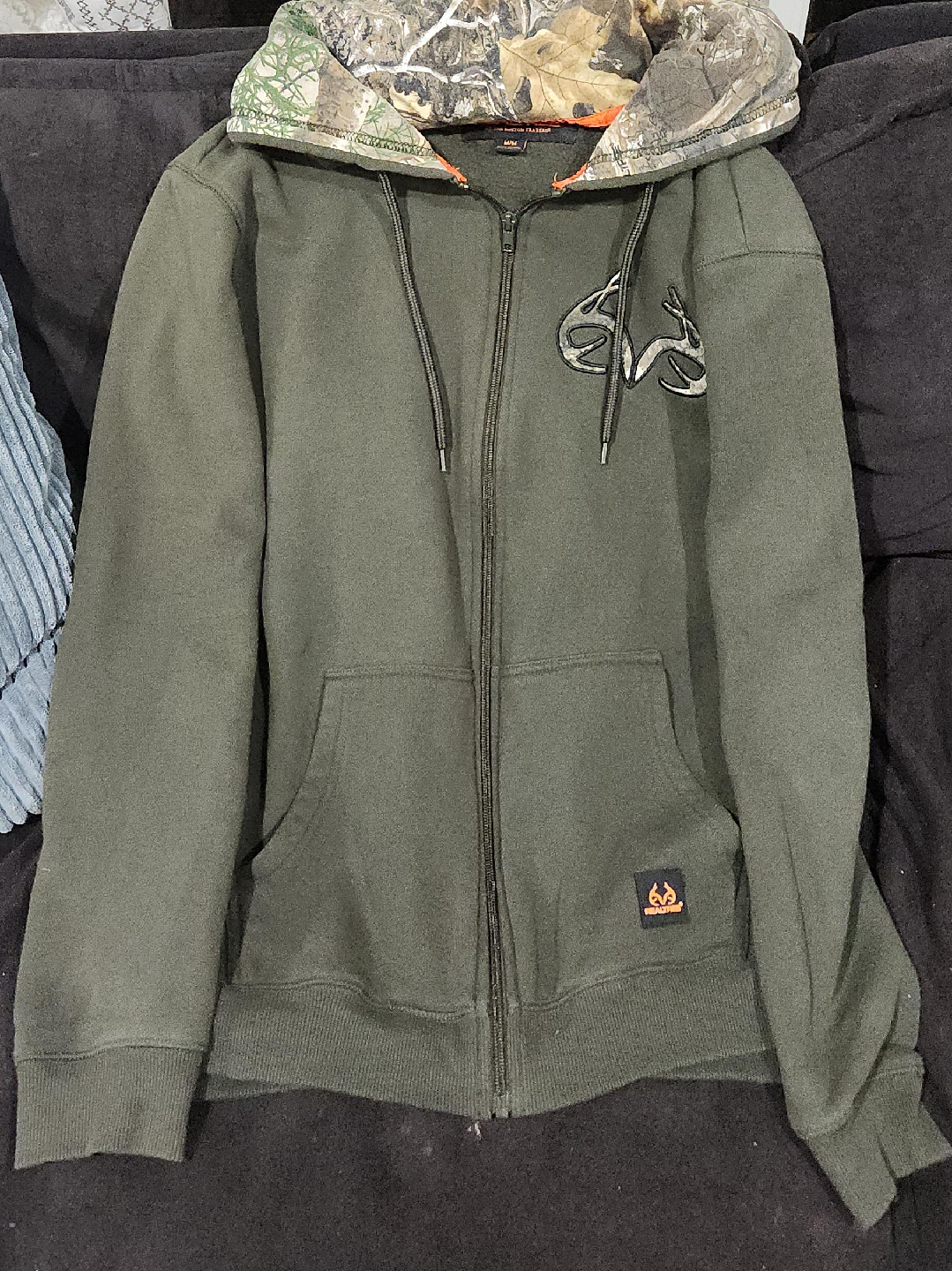 RealTree Camo Hoodie - Olive Green thumbnail