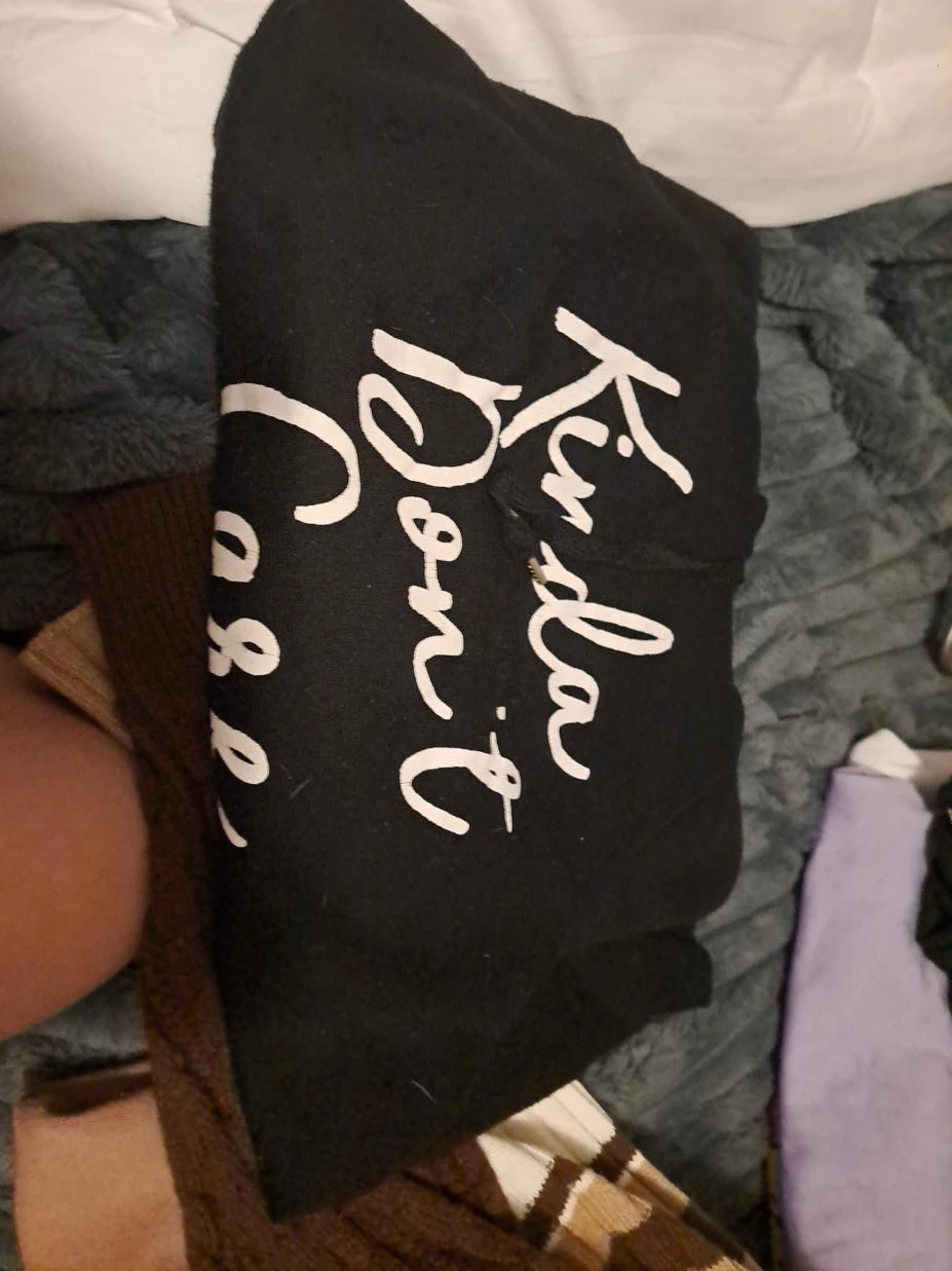 Black Hoodie - Kinda Don't Care