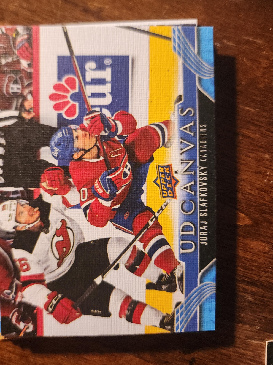 Juraj Slafkovsky UD Canvas Hockey Card image indicator(1)