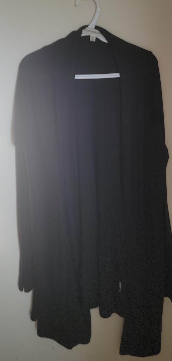 Poof Excellente Black Cardigan - Size M image indicator(1)