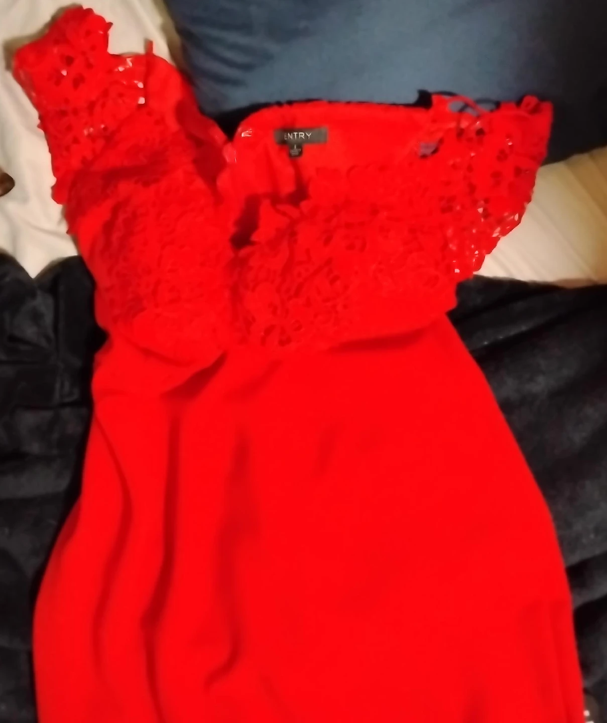 ENTRY Red Dress - Size L 🥕