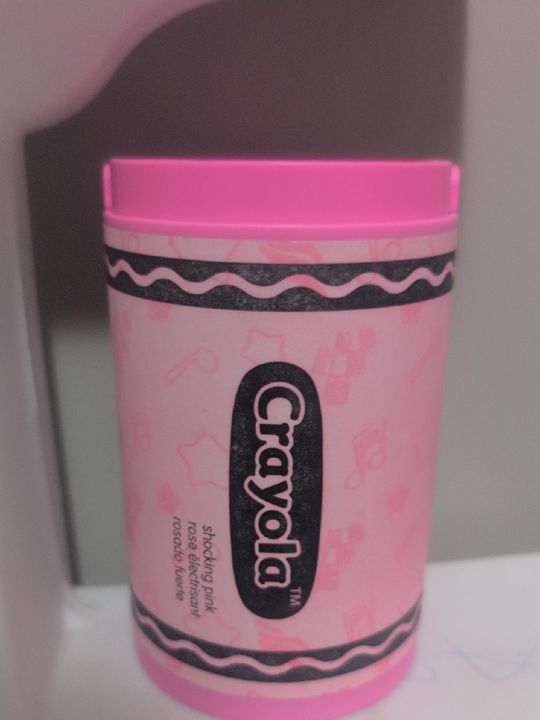 Crayola Shocking Pink Crayon Container thumbnail