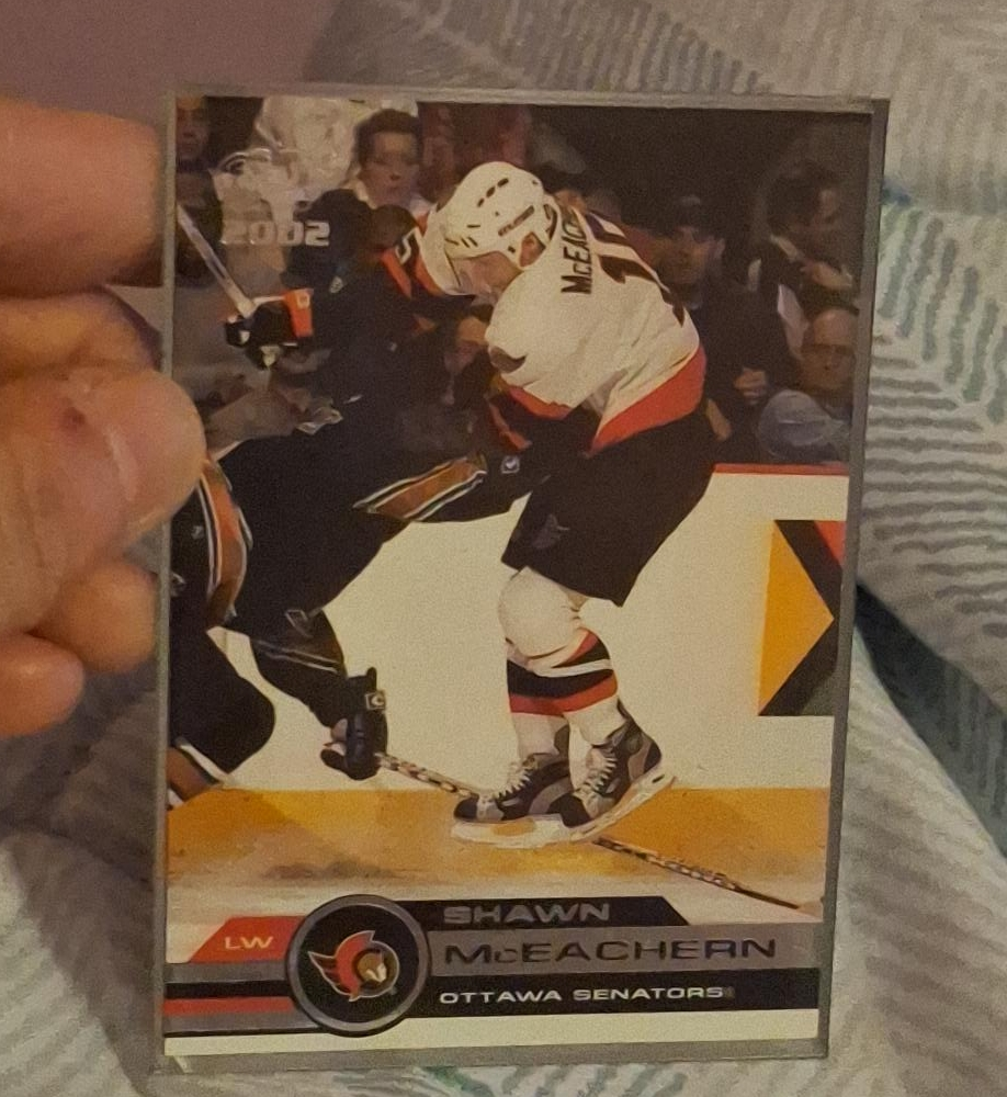 Shawn McEachern Ottawa Senators Hockey Card thumbnail