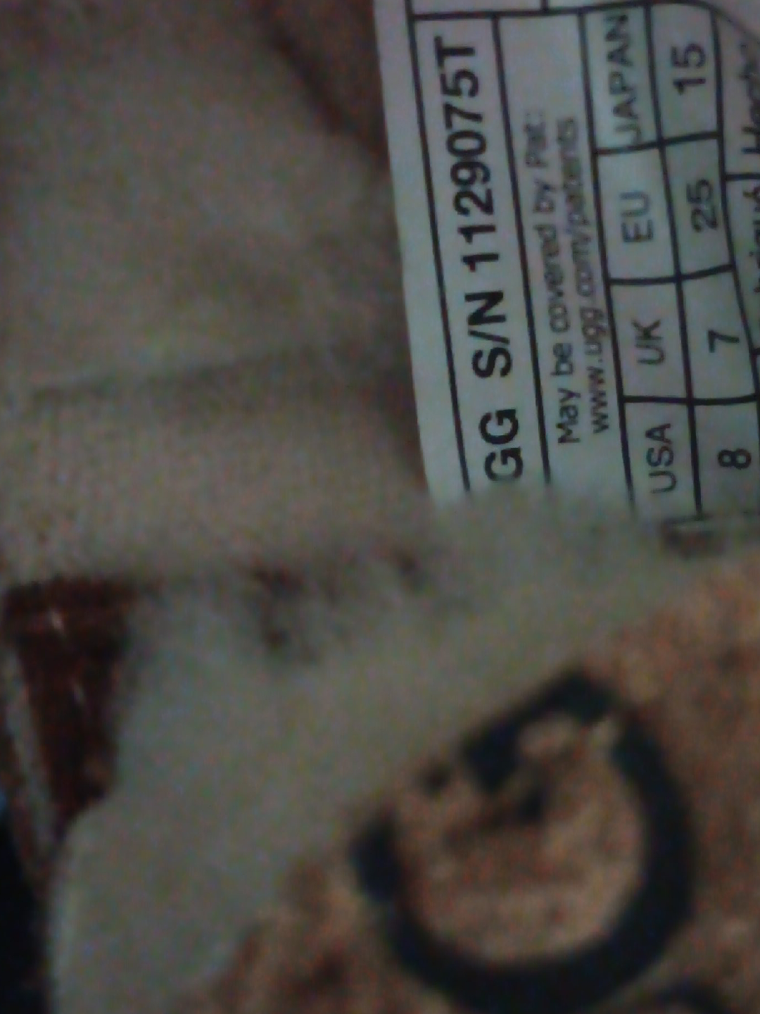 Ugg Size 8 (US) Women's image indicator(1)