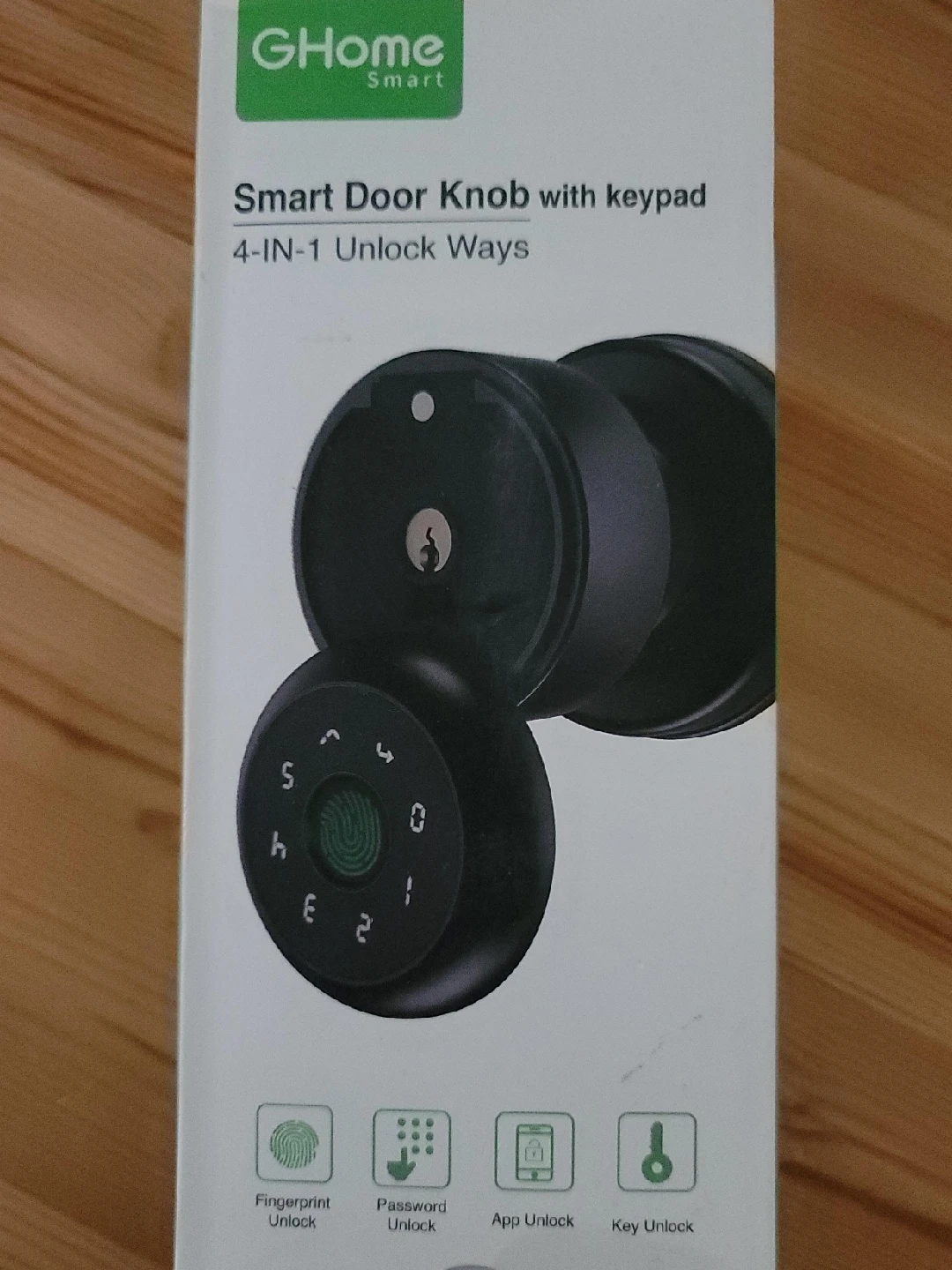 GHome Smart Door Knob with Keypad - Black thumbnail