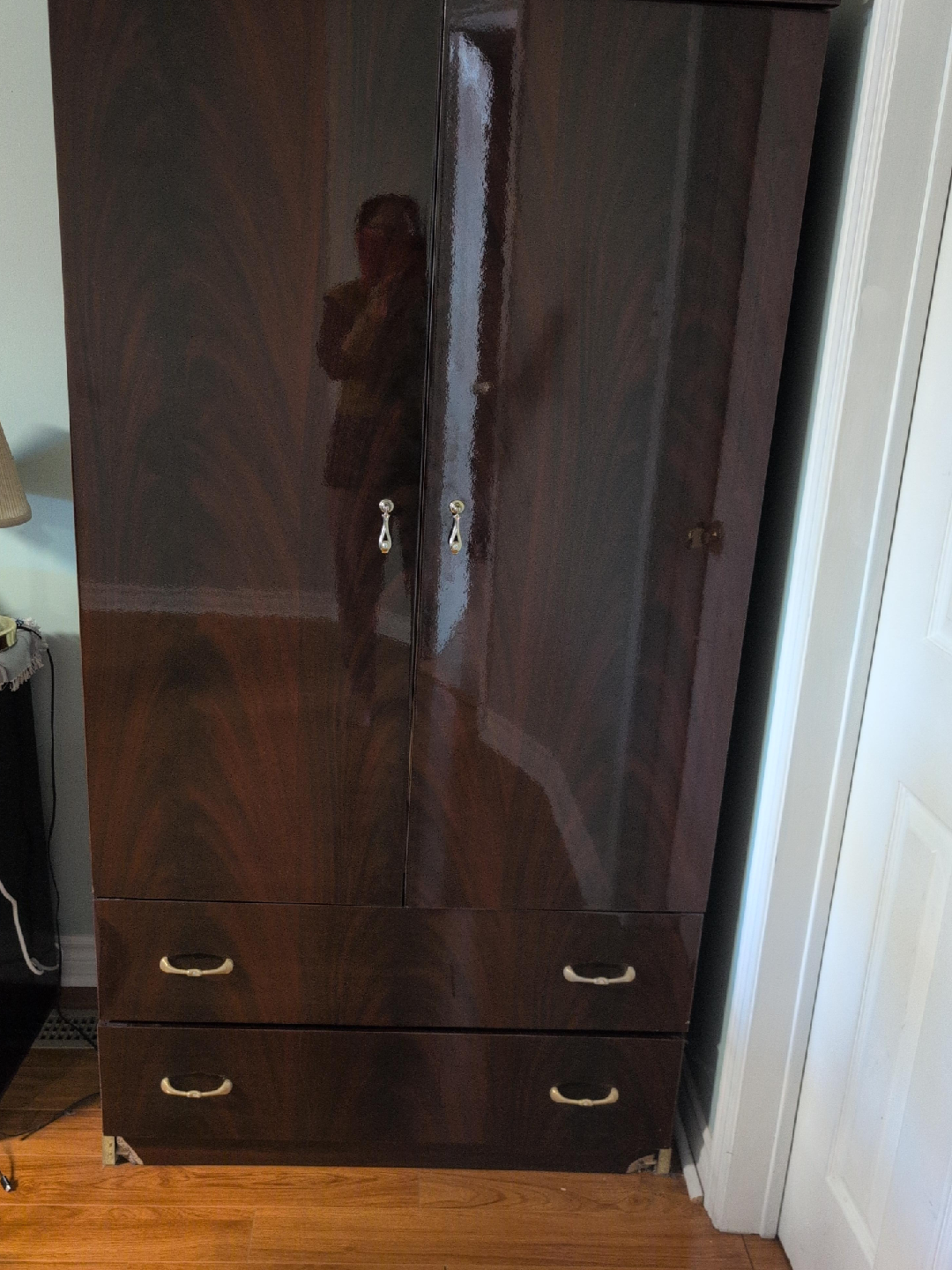 Brown Wooden Armoire thumbnail