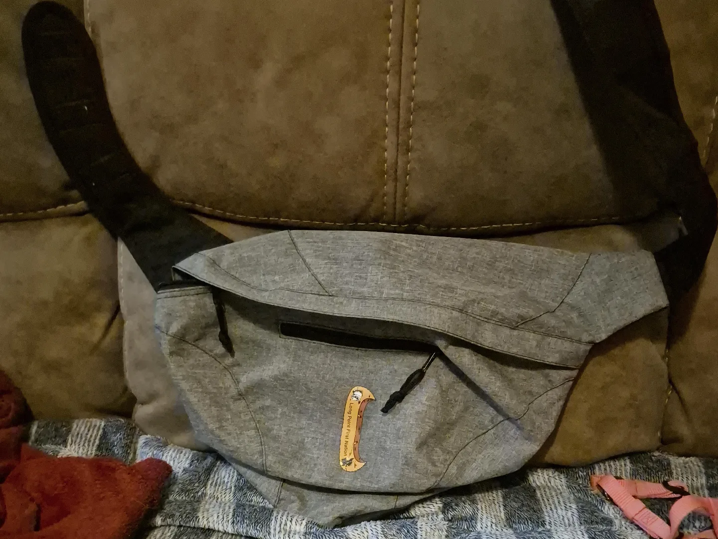 Grey Sling Bag/ Crossbody/ Fanny pack