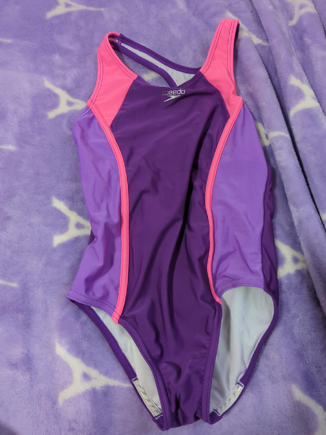 Speedo Swimsuit - Purple & Pink - (12) thumbnail