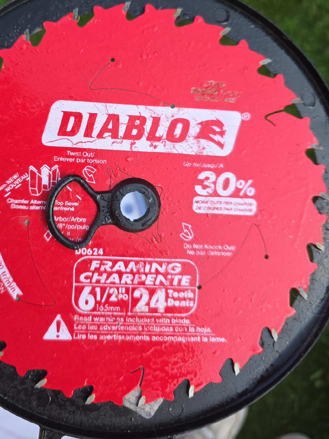 Diablo 6 1/2" Framing Saw Blade - 24 Teeth thumbnail