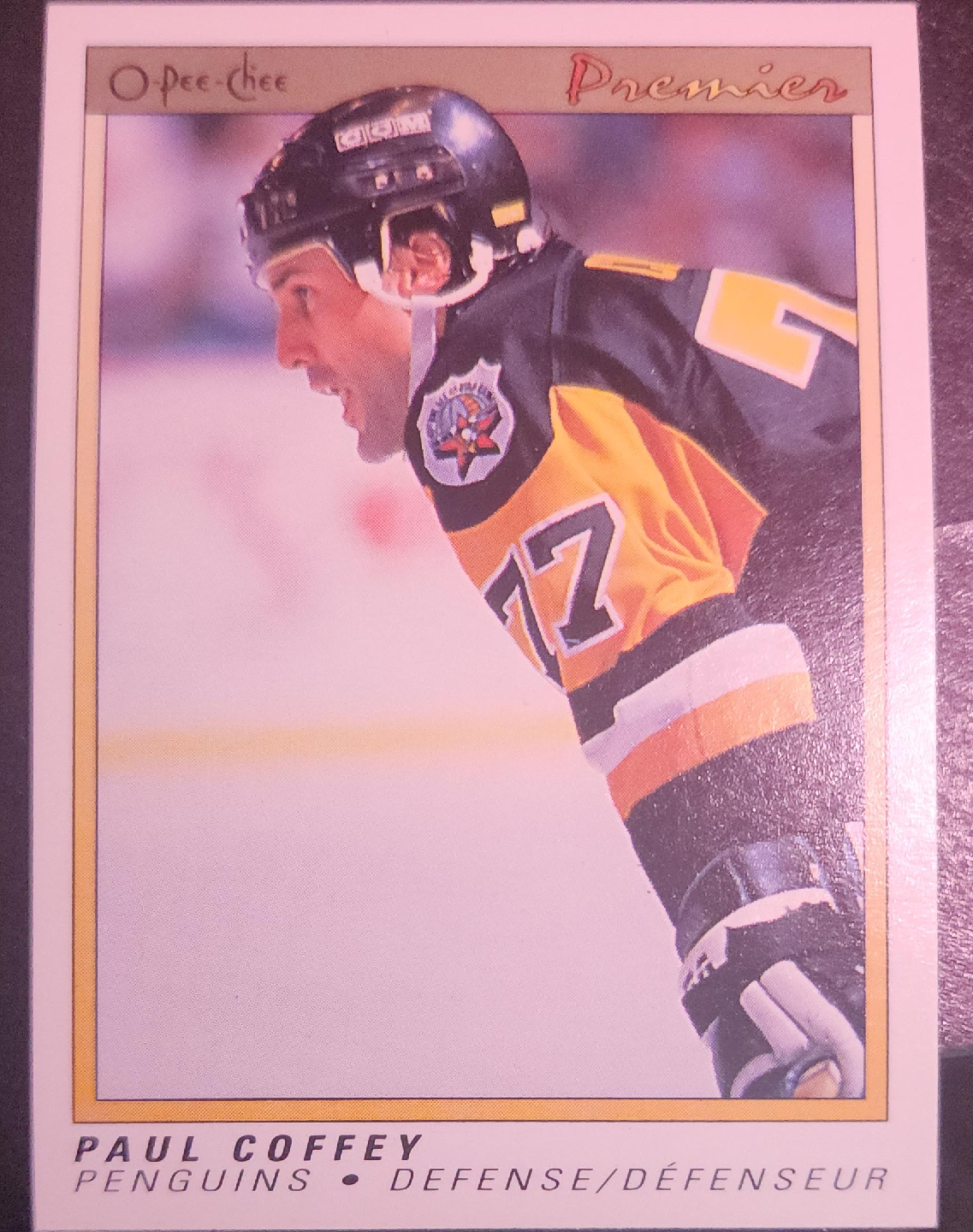 Paul Coffey O-Pee-Chee Premier Hockey Card thumbnail