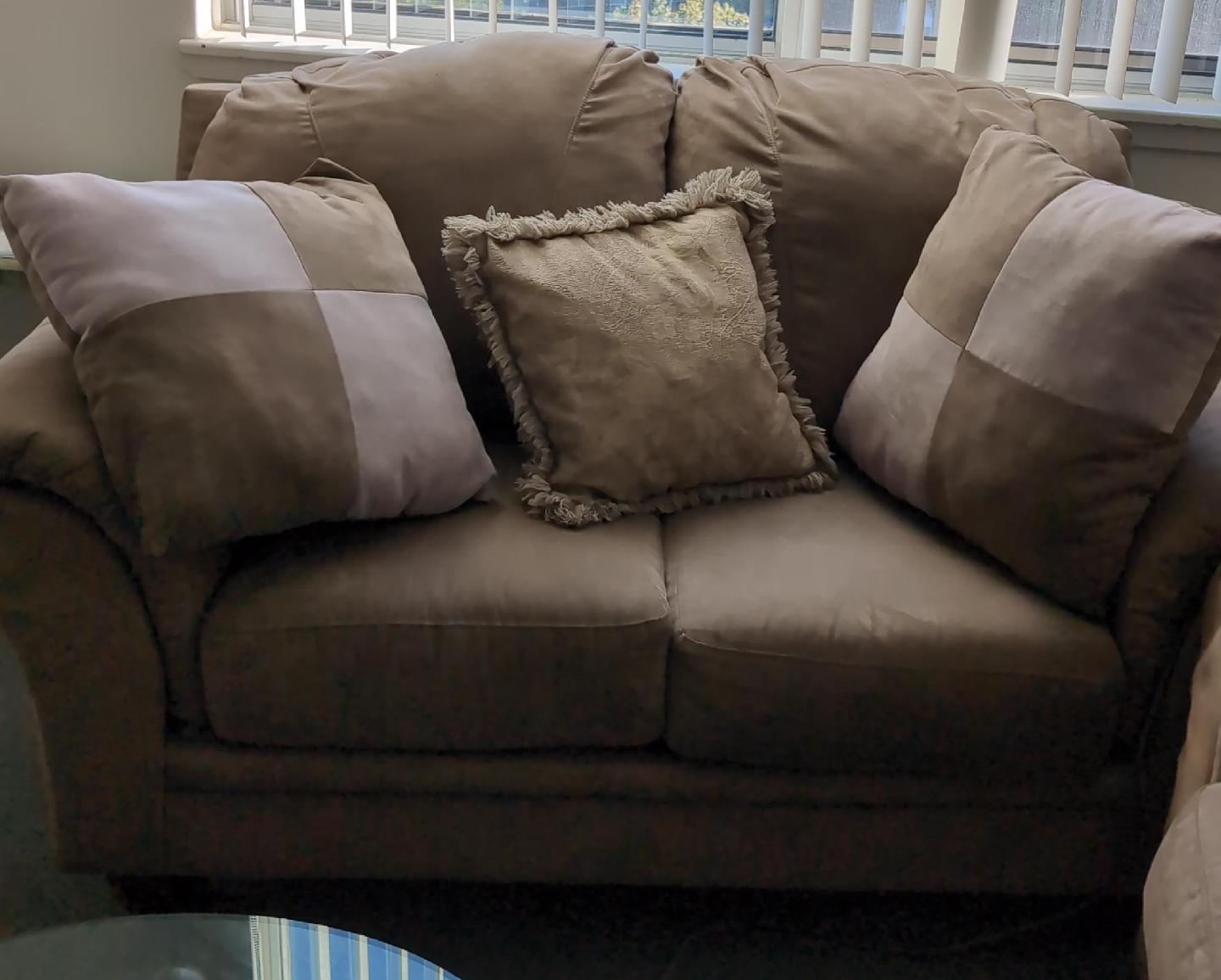 Loveseat Sofa - Beige Colour