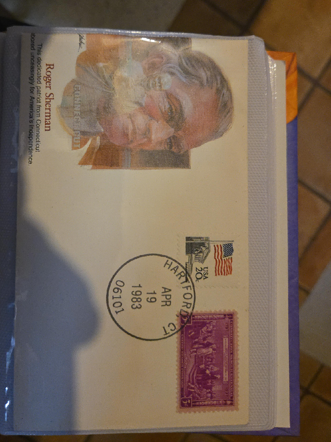Roger Sherman Connecticut Stamp thumbnail