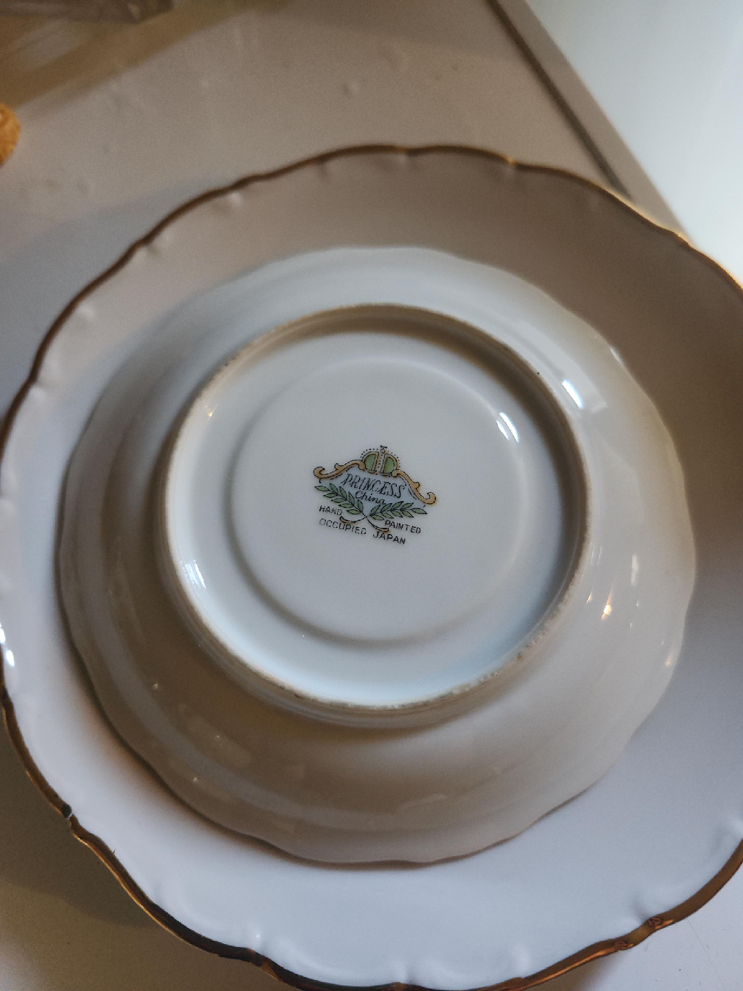 Princess China Hand Painted Saucer thumbnail