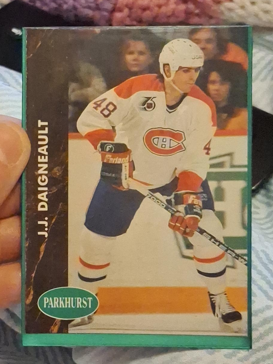 J.J. Daigneault Montreal Canadiens Parkhurst Hockey Card thumbnail