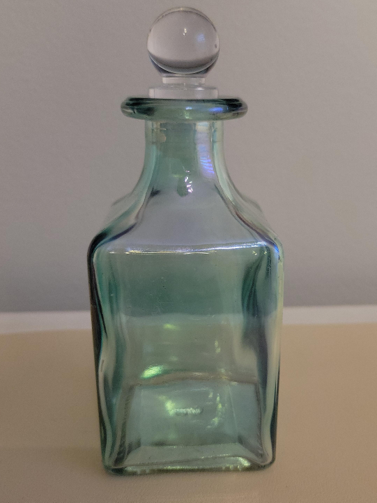 Decorative Glass Bottle with Stopper thumbnail