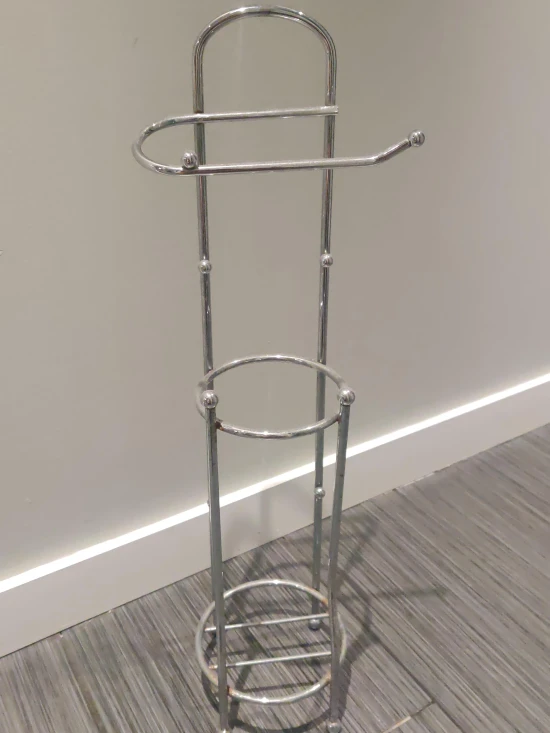 Chrome Toilet Paper Holder Stand thumbnail