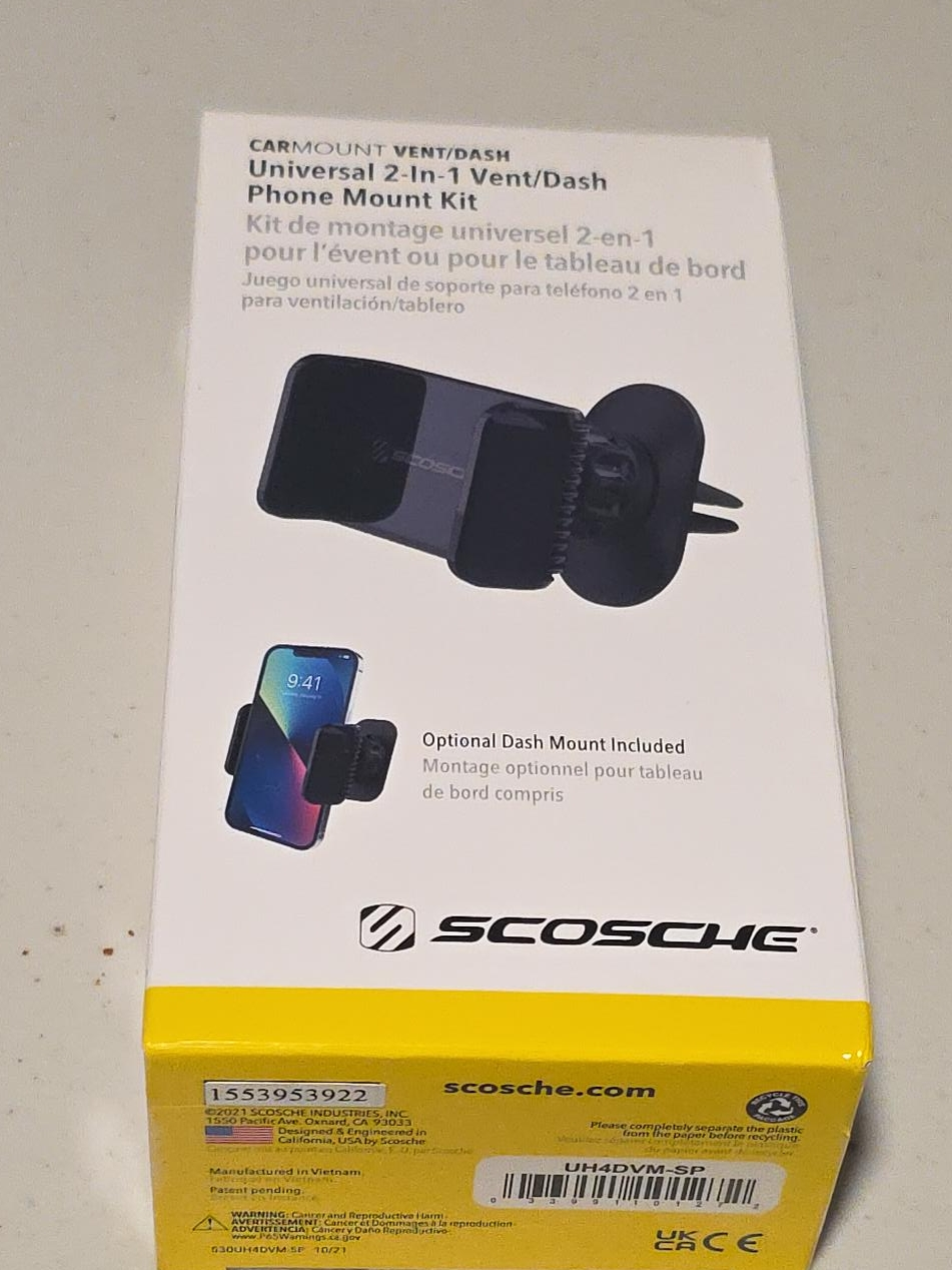 Scosche Universal 2-in-1 Vent/Dash Phone Mount Kit thumbnail