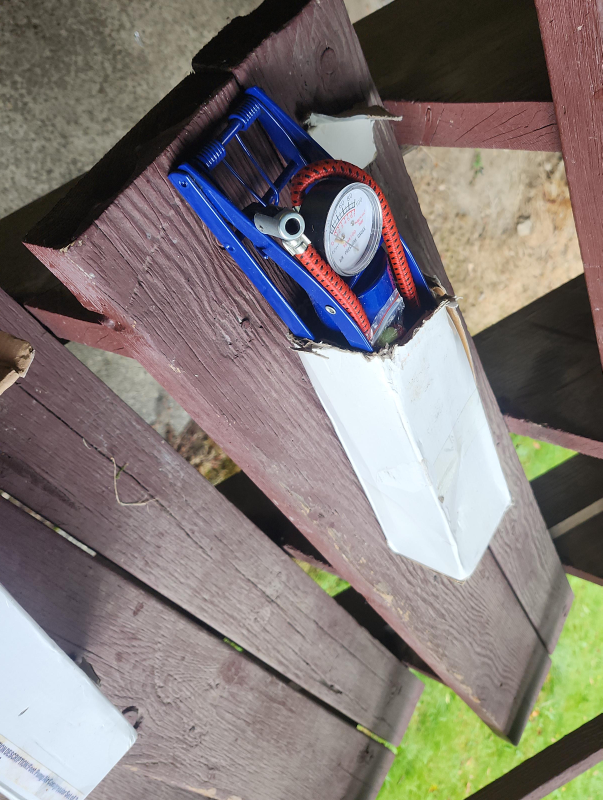 Foot Air Pump with Gauge image indicator(1)