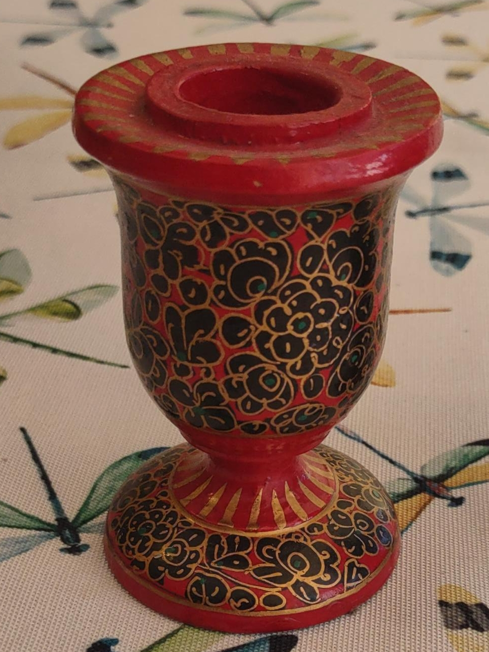 Set of 3 Decorative Christmas Candle Holders - Made in India