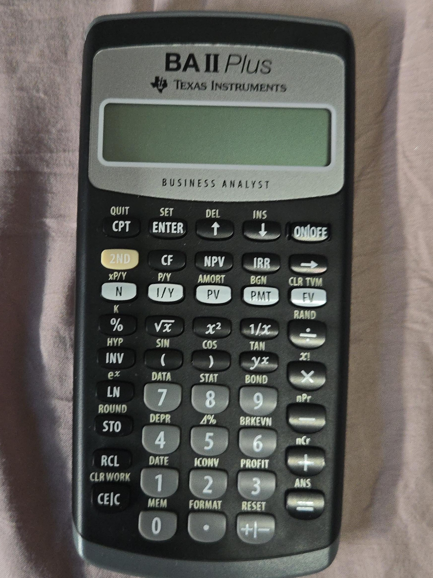 Texas Instruments BA II Plus Financial Calculator