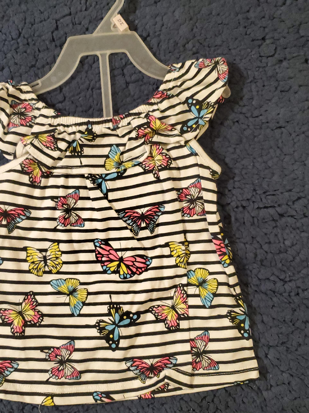 Butterfly Striped Top & Shorts Set thumbnail